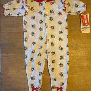 Vintage 1990 Playschool christmas Jammie’s size large (12-18 months) NWT